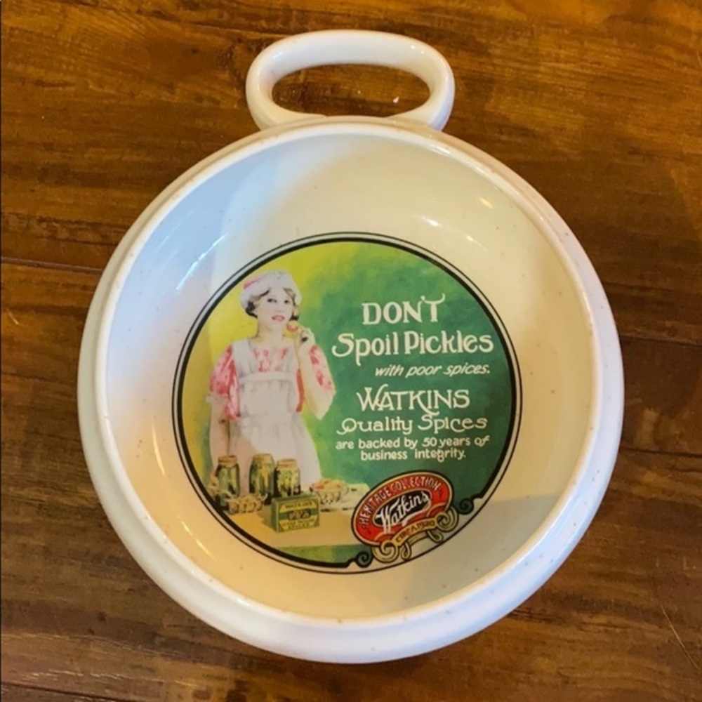 Watkin’s Don’t spoil the Pickles soup bowl